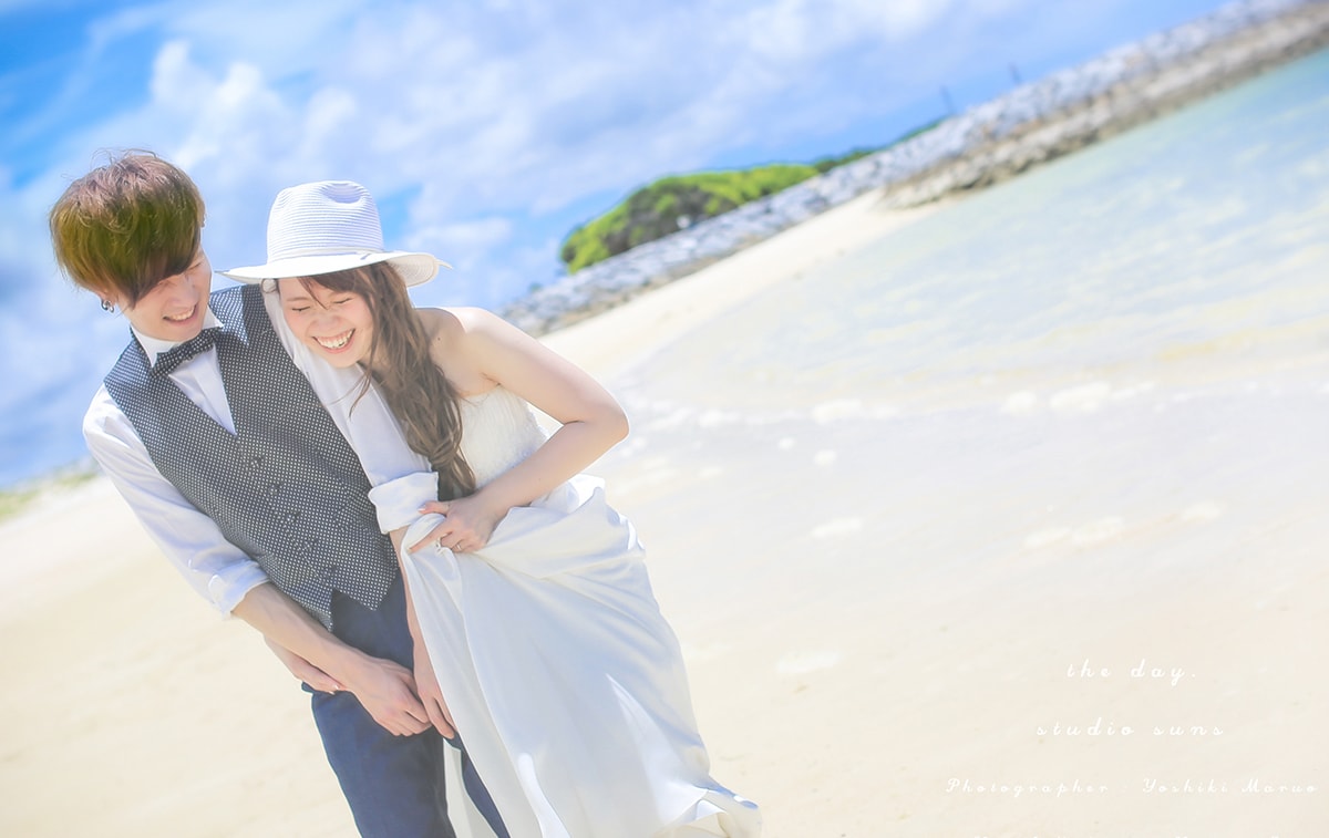 ビーチフォト プラン 結婚写真を沖縄で残すならフォトウエディング専門のスタジオsuns